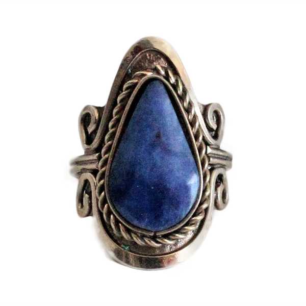 Bague Pierres Semi-précieuses Lapis-lazuli - Inka Products