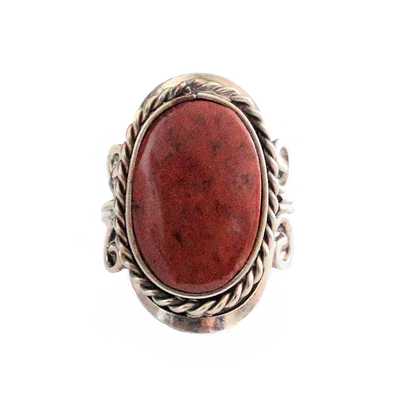 Inka-Products-Bague Pierre Semi-précieuse Ovale-Oeil de Tigre