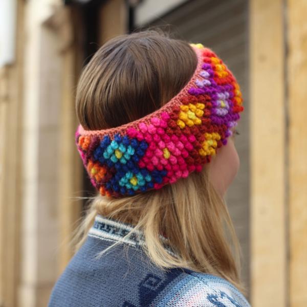 Bandeau MISTRAL en Laine d'Alpaga Motifs Ethniques - Inka Products