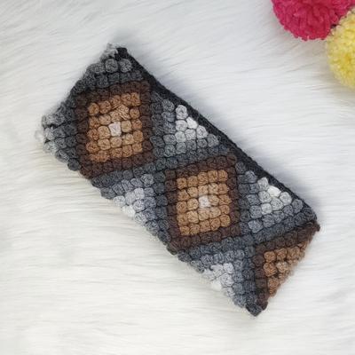 Inka-Products-Bandeau MISTRAL en Laine d'Alpaga-Motifs Ethniques