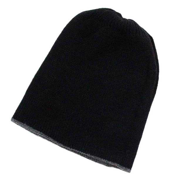 Bonnet Réversible Alpaga Gris et Noir - Inka Products