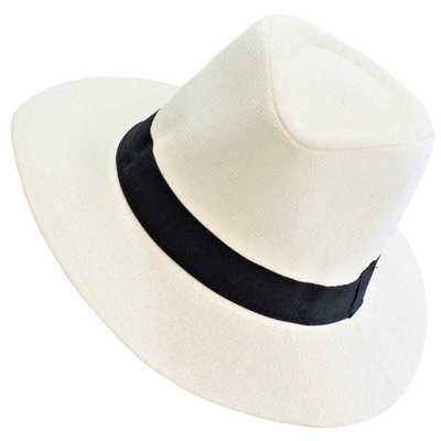 Inka-Products-Chapeau TOQUILLA-Paille avec Bandeau Noir