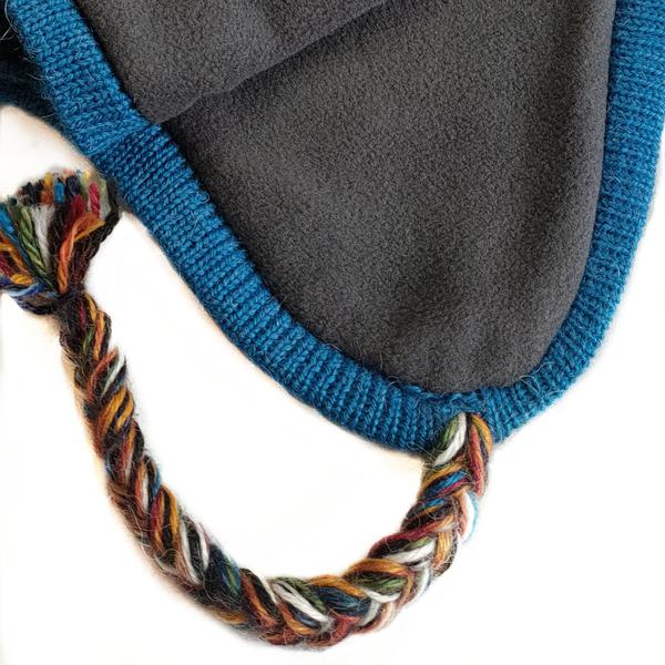Bonnet Chullo Péruvien Alpaga Tissé Main en Alpaga avec Motifs Ethniques - Inka Products