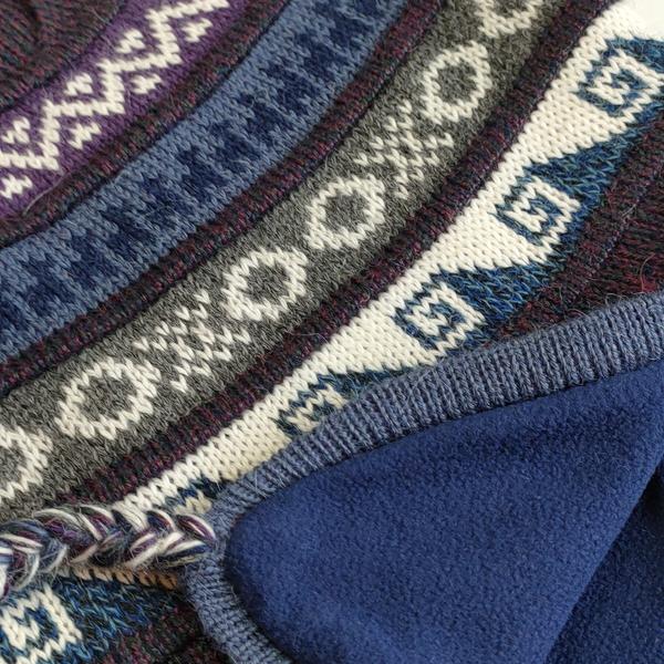 Bonnet Chullo Péruvien Alpaga Tissé Main en Alpaga avec Motifs Ethniques - Inka Products