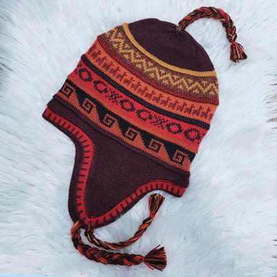 Peruvian Alpaca Chullo Hat Handwoven in Alpaca with Ethnic Motifs - Inka Products