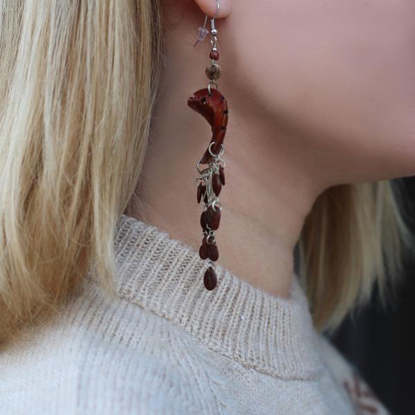 Boucles d'Oreilles Péruviennes Graines de Forêt - Inka Products