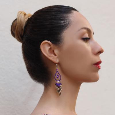 Aretes Peruanos Gota Atrapa Pesadillas en Perlas de Rocalla - Inka Products