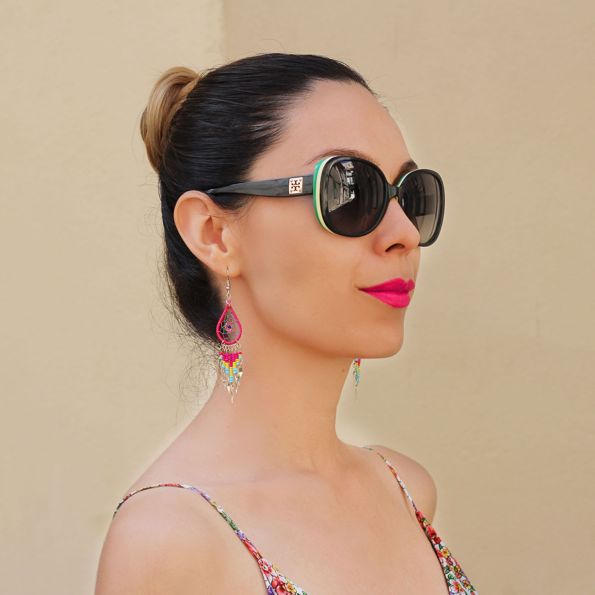 Boucles D'oreilles Attrape-rêves - Art Péruvien Filé - Neuf Avec étiquettes