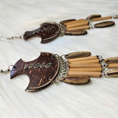 Aretes Peruanos TUMI Granos del Bosque y Coco - Inka Products