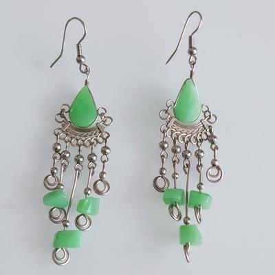 Inka-Products-Boucles d'oreilles Longues en Pierres Semi-précieuses-Décorations Pierres Semi-Précieuses