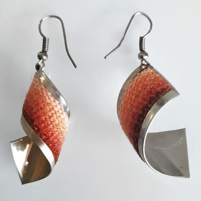 Aretes Rectangulares en Espiral Manto tradicional Peruano - Inka Products