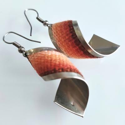 Aretes Rectangulares en Espiral Manto tradicional Peruano - Inka Products