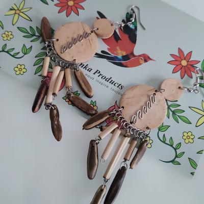 Aretes Peruanos Granos del Bosque y Coco - Inka Products