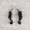 Peruvian Earrings Coconut Seahorse - Inka Products