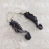 Peruvian Earrings Coconut Seahorse - Inka Products