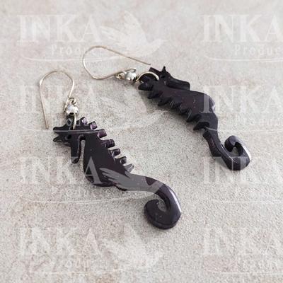 Aretes Peruanos Coco Caballito de Mar - Inka Products