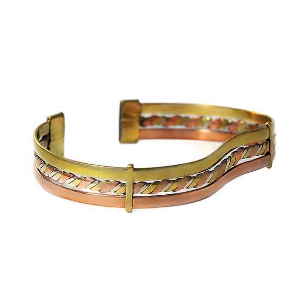 Bracelet Péruvien PATA Trois Métaux - Inka Products