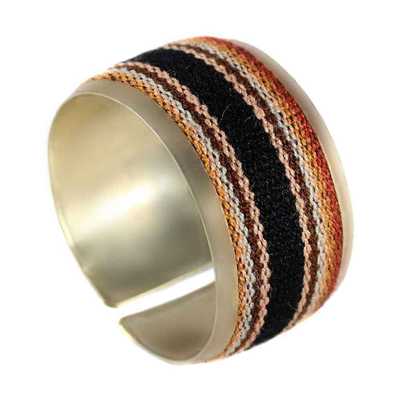 Bracelet Péruvien Large Tissu Traditionnel Andin - Inka Products