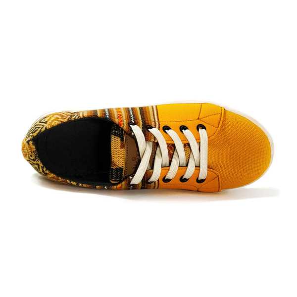 Sneakers Baskets Basses LUCUMA Tissu Péruvien Motif Ethniques Homme-Femme - Inka Products