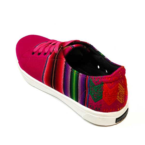 Sneakers Baskets Basses FLOR DE LA CANTUTA Tissu Péruvien Motif Ethniques Homme-Femme - Inka Products