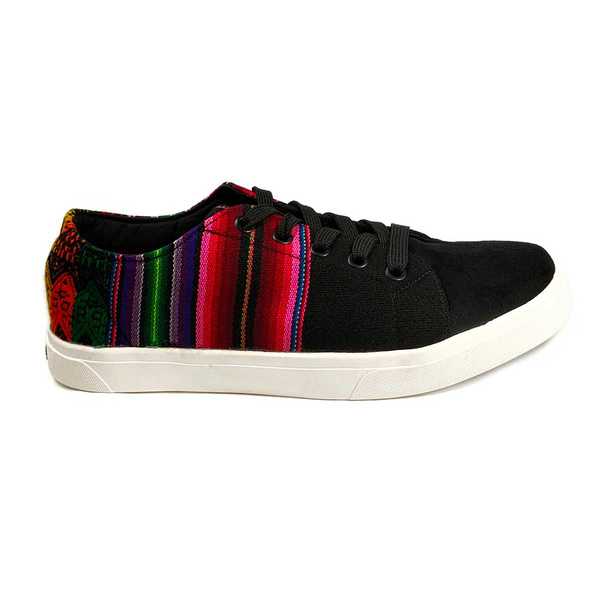 Sneakers Baskets Basses NEGRITOS DE HUANUCO Tissu Péruvien Motif Ethniques Homme-Femme - Inka Products