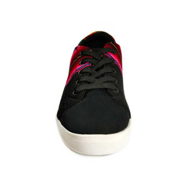 Sneakers Baskets Basses NEGRITOS DE HUANUCO Tissu Péruvien Motif Ethniques Homme-Femme - Inka Products