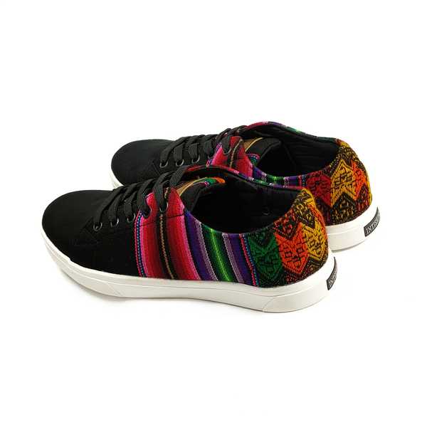 Sneakers Baskets Basses NEGRITOS DE HUANUCO Tissu Péruvien Motif Ethniques Homme-Femme - Inka Products