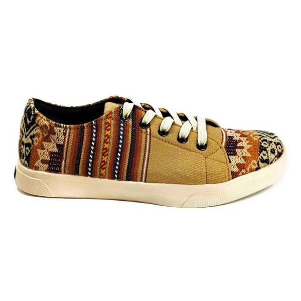 Sneakers Baskets Basses HUACACHINA Tissu Péruvien Motif Ethniques Homme-Femme - Inka Products