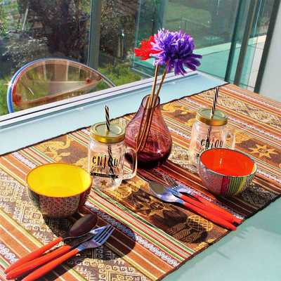 Chemin de Table Marron ALLIN RURAY - Inka Products