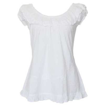 Blouse T-shirt à Épaule Dénudée Évasé Coton Péruvien - Inka Products