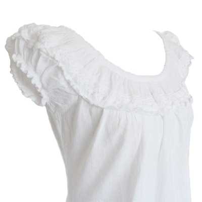 Blouse T-shirt à Épaule Dénudée Évasé Coton Péruvien - Inka Products