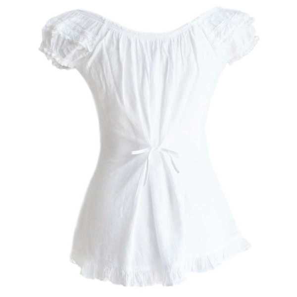 Blouse T-shirt à Épaule Dénudée Évasé Coton Péruvien - Inka Products