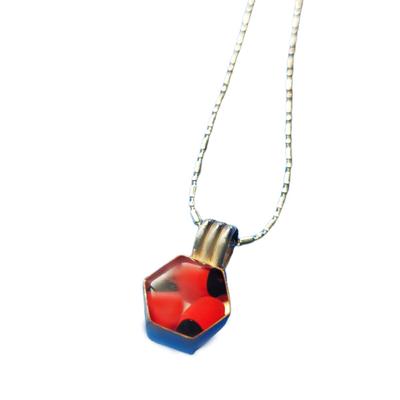 Inka-Products-Silver Pendant Necklace - Huairuro-Silver 950/1000 Hexagon