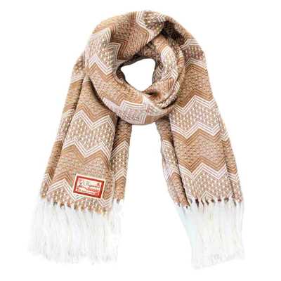 Châle SAYTU Beige motifs ethniques - Inka Products