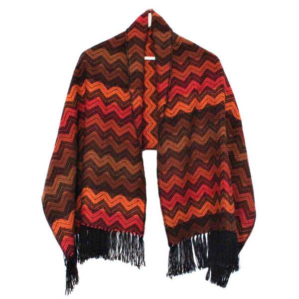 Châle SAYTU Orange motifs ethniques - Inka Products