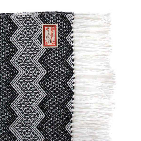 Châle SAYTU Noir motifs ethniques - Inka Products