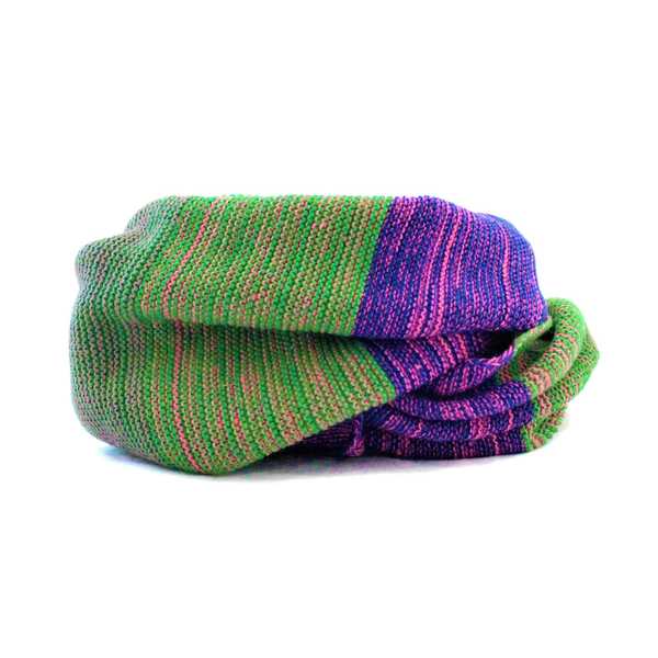 Écharpe QUMIR Vert et Violet - Inka Products