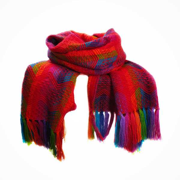 Écharpe Péruvienne SAYTU Alpaga Motifs ethniques - Inka Products