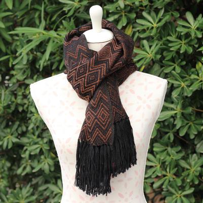 Inka-Products-SAYTU Peruvian Scarf-Alpaca Ethnic Patterns Diamond