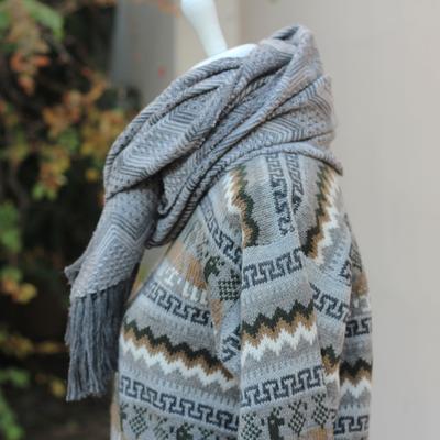 Écharpe Péruvienne SAYTU Alpaga Motifs Ethniques - Inka Products