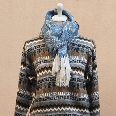 Inka-Products-Écharpe Péruvienne SAYTU-Alpaga Motifs Ethniques