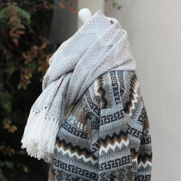 Écharpe Péruvienne SAYTU Alpaga Motifs Ethniques - Inka Products