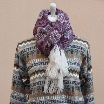 Écharpe Péruvienne SAYTU Alpaga Motifs Ethniques - Inka Products