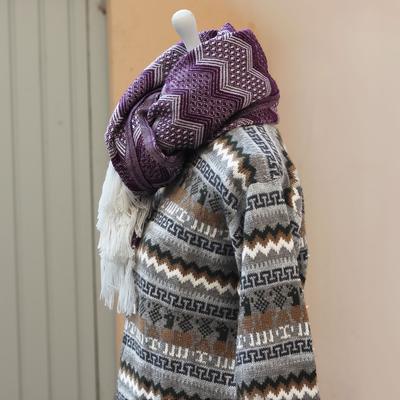 Écharpe Péruvienne SAYTU Alpaga Motifs Ethniques - Inka Products