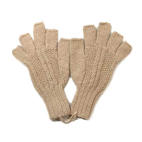Gants Mitaines Alpaga Homme Tissu Tricotés au Pérou - Inka Products