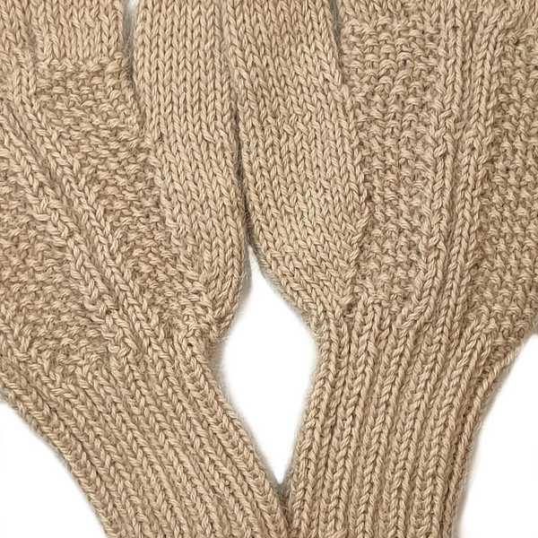 Gants Mitaines Alpaga Homme Tissu Tricotés au Pérou - Inka Products