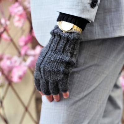 Gants Mitaines Alpaga Homme Tissu Tricotés au Pérou - Inka Products