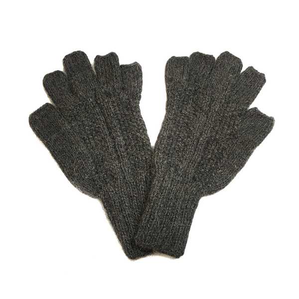 Gants Mitaines Alpaga Homme Tissu Tricotés au Pérou - Inka Products