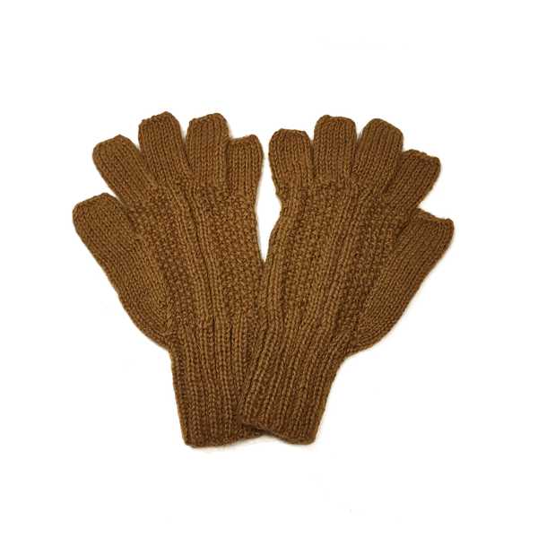 Gants Mitaines Alpaga Homme Tissu Tricotés au Pérou - Inka Products