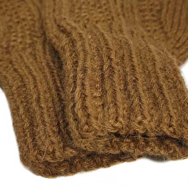 Gants Mitaines Alpaga Homme Tissu Tricotés au Pérou - Inka Products